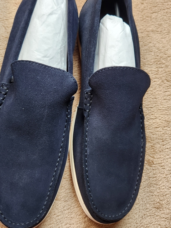 Johnston & Murphy Navy Venetian Emglish Sueade Slip On Size 13 main image 8